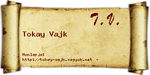 Tokay Vajk névjegykártya