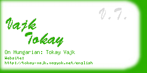 vajk tokay business card
